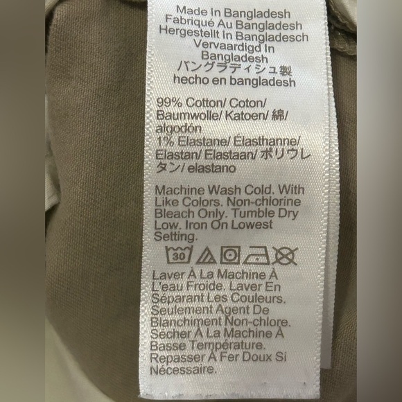 J. Crew Flex Chinos Men’s 35x32 Slim Fit Khaki - Picture 6 of 10